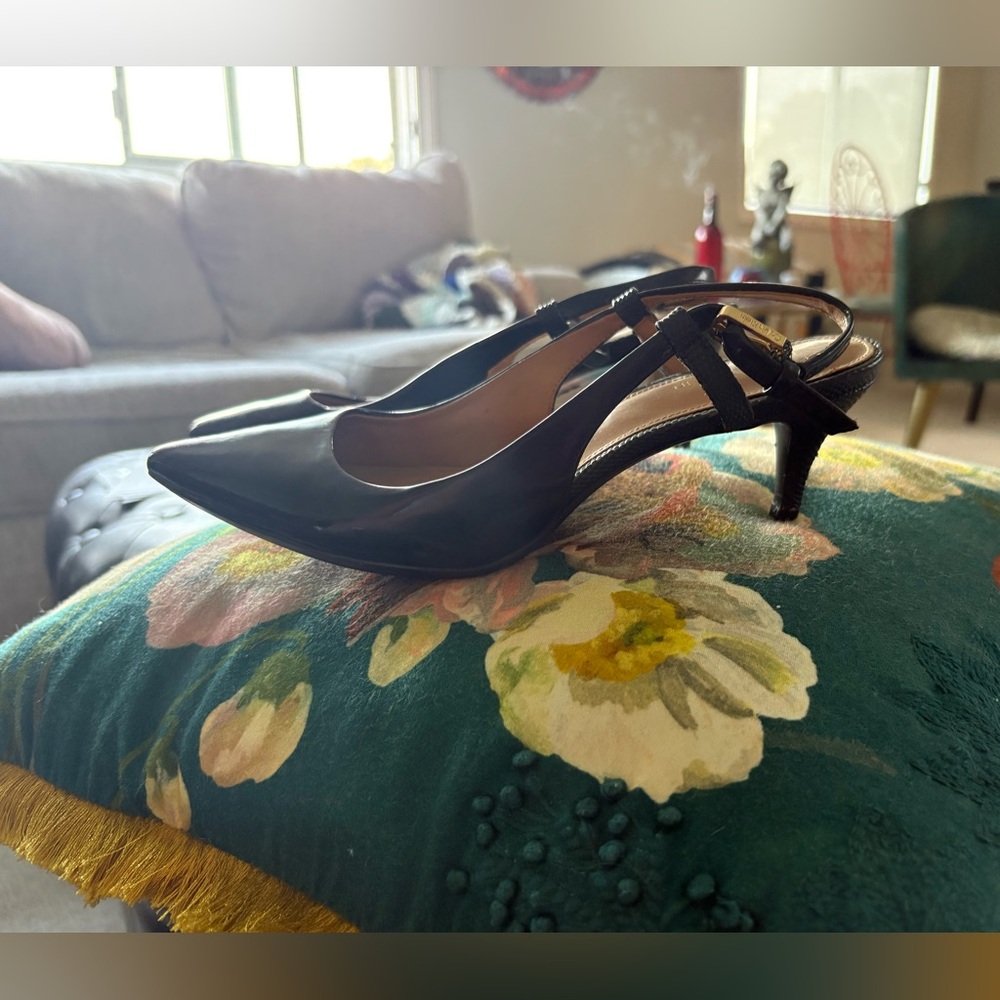 Calvin Klein Black Slingback Heels